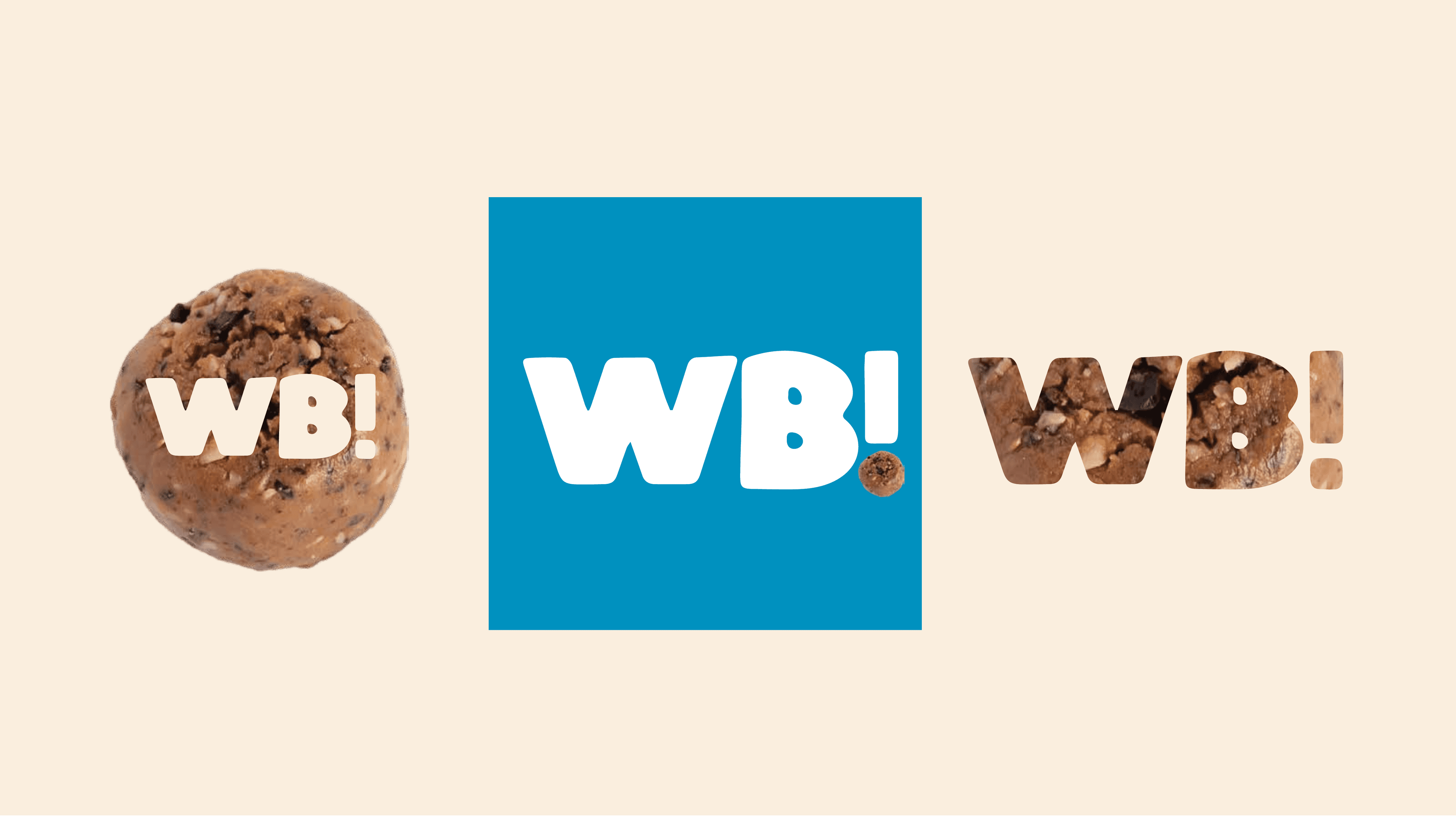 Wholly Balls WB shorthand logo experiments with product texture